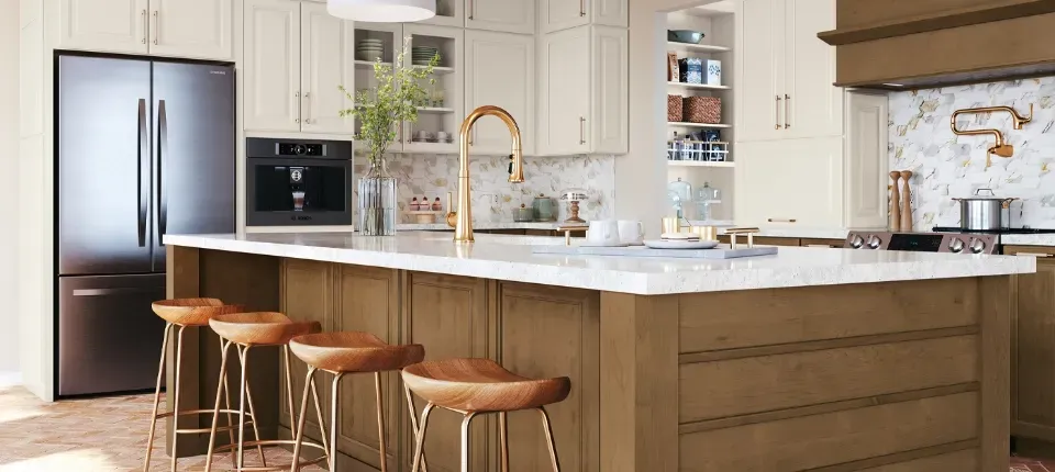 Schrock cabinets in modern kitchen